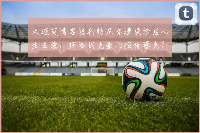大连英博客场科特尼克遭误诊后心生去意，斯洛伐克豪门报价曝光？